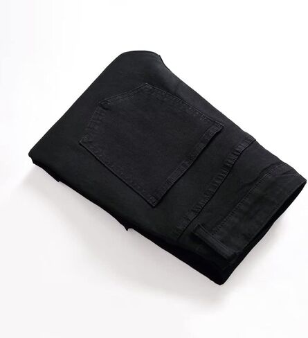 بنطال جينز LONGBIDA للرجال بقصة ضيقة وجيوب متعددة من قماش الدنيم المطاطي in Kuwait