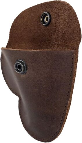 Heather's, Heart Shape Coin Purse Handmade from Full Grain Leather (Bourbon Brown) in Kuwait