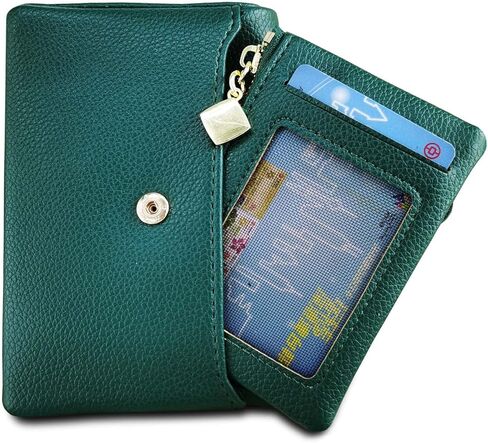 AOXONEL Womens Wallets Bifold Rfid Small Wallets for Women Compact Ladies Wallets Leather Womens Billfold with Removable Card Holder Zipper Coin Purse (Beige) in Kuwait