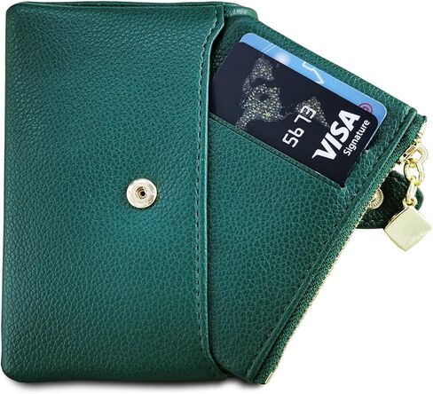 AOXONEL Womens Wallets Bifold Rfid Small Wallets for Women Compact Ladies Wallets Leather Womens Billfold with Removable Card Holder Zipper Coin Purse (Beige) in Kuwait