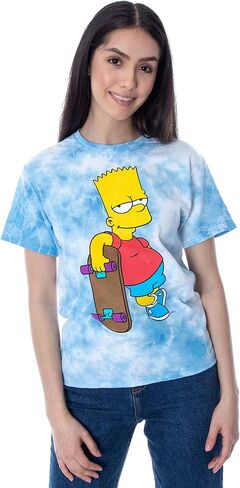 The Simpsons Juniors' Bart Simpson Tie-Dye Skimmer T-Shirt in Saudi Arabia
