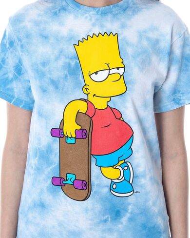 The Simpsons Juniors' Bart Simpson Tie-Dye Skimmer T-Shirt in Saudi Arabia