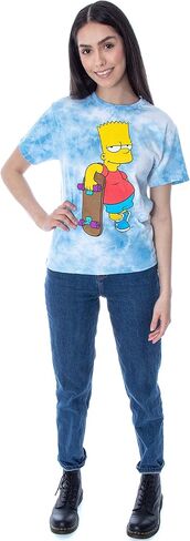 The Simpsons Juniors' Bart Simpson Tie-Dye Skimmer T-Shirt in Saudi Arabia
