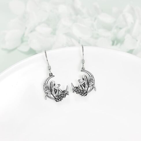 925 Sterling Silver Earrings for Women Dangle Drop Earrings Jewelry Gifts in Kuwait