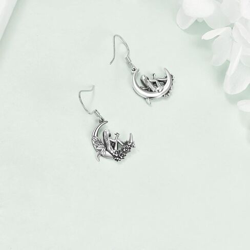 925 Sterling Silver Earrings for Women Dangle Drop Earrings Jewelry Gifts in Kuwait