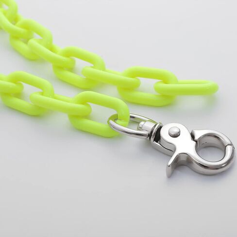 Vcagirest Boho سلسلة ربط أكريليك طويلة من الراتنج سلسلة ربط مكتنزة للنساء قلادة سلسلة خفيفة الوزن للنساء والفتيات in Kuwait