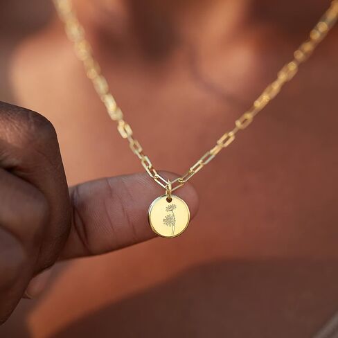 Gold Layered Necklaces for Women, Birth Flower Necklace, 18K Gold Plated layering Herringbone Snake Paperclip Chain Coin Choker Pendant Jewelry Gifts for Women, Dainty Gold Necklace Set in Saudi Arabia