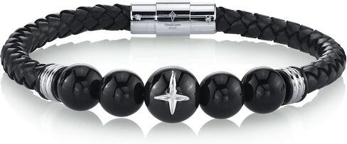 Spartan Men’s 8mm Beaded Bracelets with Hermatine Faceted Beads | Fits 7 to 8 Inch Wrists | Men’s Accessories Fashion Bracelet in Saudi Arabia