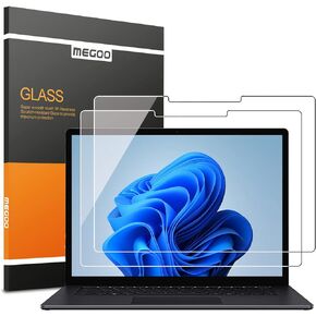 Megoo Screen Protector Surface Laptop 5 13.5 inch, Easy Installation/HD Clear/ 9H Hardness, Compatible for Microsoft Surface Laptop 6/4/ 3/2/ 1-13.5 Inch [2 Pack]