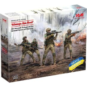 ICM 35754 - "Always The First, Air Assault Troops of The Armed Forces of Ukraine (4 Figures) (100% New molds) - Scale 1:35