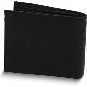 Sonia Jewels Men's Black Leather Bi-fold Wallet 9.5"