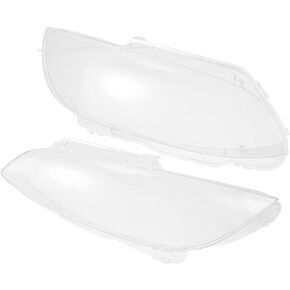 X AUTOHAUX 1 Pair Car Front Headlight Headlamp Lense Clear Lens Cover Cap PC Shell for BMW M3 2008-2013 NO.63117182517/63117182518 Headlamp Housing