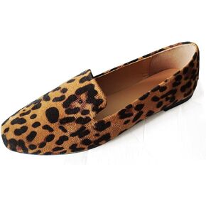 Suede Loafers for Women Flat Shoes Slip On Casual Shoes Comfortable Soft