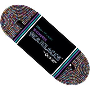 Bont Skates 8mm Shimmer Laces - 79" 96" 108" - Unicorn Rainbow