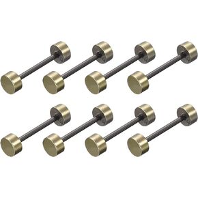 uxcell Metal Bag Strap Connect Buckles, Purse Screw Fixing Rivets Barbell Shape for Handbag Belt Handle Connective Decoration