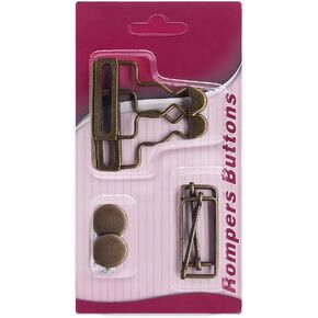 أبازيم SEMINI الشاملة مع أزرار بدون خياطة حمالة نحاسية بديلة أبازيم لملابس المريله والسراويل الجينز in Kuwait