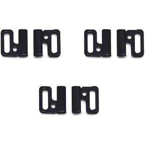 3 pieces plastic bikini clasps closing hooks for swimsuits lingerie replacement bra clasp button sewing fasteners black