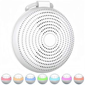 Newest Sound Machine for Baby Adult, Portable White Noise Machine with 24 Soothing Sounds, 7 Night Light, Wireless Speaker, 3 Timer, Memory Function, Sleep Machine for Home, Sleeping, Travel