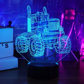 F1 Gifts for Boys Men, Formula 1 Racing Car 3D Illusion lamp Roadster Night Light for Kids Boys Bedroom Decor,16 Colors Changing Lighting Lamp with Remote Control