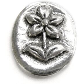 Flower/Joy Pocket Token (Coin) * Handcrafted Pewter Lead-Free CN-10