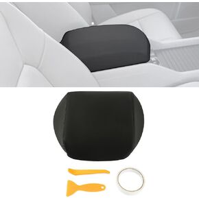 HECASA Center Console Armrest Lid Cover Compatible with 2009-2015 Honda Pilot PVC Beige