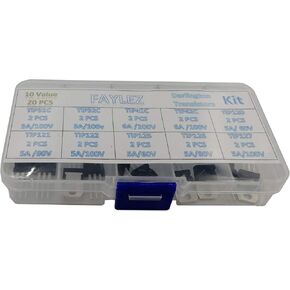 20 Pcs 10 Values Silicon Epitaxial Power Transistor TIP31C TIP32C TIP41C TIP42C TIP120 TIP121 TIP122 TIP125 TIP126 TIP127 Darlington Transistors TIP Series Assortment Kit in Kuwait