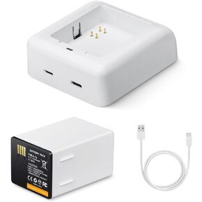 E EGOWAY Extended Battery Replacement 14000mAh with Charger for Arlo Pro 3 Floodlight, Arlo Go 2, Arlo Pro 3/4 XL, Arlo Ultra/Ultra 2 XL VMA5410 VMA5420
