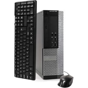 كمبيوتر مكتبي DELL OPTIPLEX 9020 رفيع للأعمال صغير الحجم (SFF)، Intel رباعي النواة i5-4570 يصل إلى 3.6 جيجا هرتز، ذاكرة وصول عشوائي 8 جيجا، محرك أقراص ثابتة 500 جيجا، DVD، WiFi، VGA، Windows 10 Pro 64 بت (متجدد)