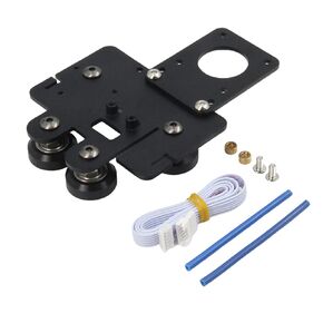 Upgrade Direct Dual Gear Extruder Support Kit Easy Print Flexible Filament for Creality Ender 5 /Ender 5 Pro/Ender 5 Plus 3D Printer (Plate +Dual Gear)