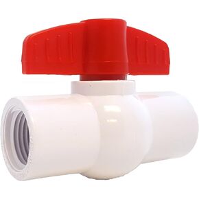 PVC COMPACT BALL VALVE 1/2" - Threaded - Sanipro - (Pack of 10)