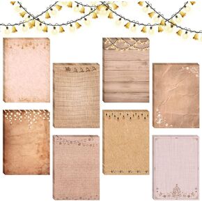 Eaasty 8 Pack of 240 Sheet Vintage Notepad Bulk Christmas Rustic Funny Notepads Mini Memo Pad Pocket Notebook 8 Assorted Design Stationery 4 x 5.5 Inches Home Office Gift Supplies