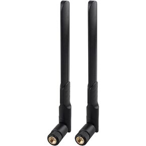2pcs 4G LTE Antenna SMA Male Omnidirectional Aerial 5dBi Compatible with Vodafone EE O2 Three Huawei Netgear ZTE 4G LTE Router Gateway Modem Terminal Wireless Trail Camera TP-Link MR400