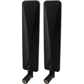 2pcs 4G LTE Antenna SMA Male Omnidirectional Aerial 9dBi Compatible with Vodafone EE O2 Three Huawei Netgear 4G LTE Router Gateway Modem Trail Camera Wildlife Hunting Camera Security Camera