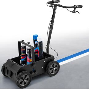 Double Line/Single Line Striping Line Marking Machine,Playing Field Line Striping Machines for Parks and Recreational Sports and Outdoors Backed