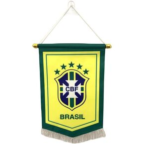 MsLula Bsketball football national team Pennant Flag Hanging Outdoor Or Indoor for Bedroom/Bar/Club/Fan Merchandise/garden/Event Soccer (Brazil)