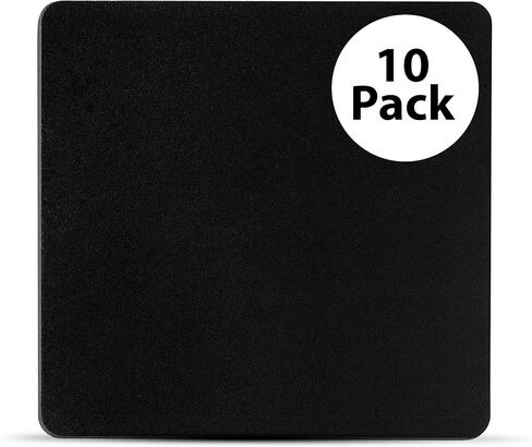 Mouse Pad Multi Pack Comfortable & Non-Slip Rubber Base Mousepad for Computer & Laptop Mouse Pads for Home, Office & Gaming 10 Pack, Black in Saudi Arabia