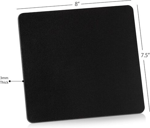 Mouse Pad Multi Pack Comfortable & Non-Slip Rubber Base Mousepad for Computer & Laptop Mouse Pads for Home, Office & Gaming 10 Pack, Black in Saudi Arabia