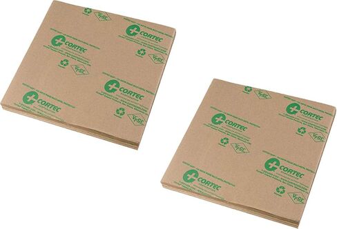 Anti Rust VCI Paper Sheets - 6 by 6 inches - 35# Gauge - Cortec VpCI-146 Rust Inhibitor Kraft Paper for Metal Protection(Pack of 100) in Saudi Arabia