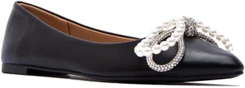 Women's Ballet Flats Rhinestone Bow Slip on Flat Ballerina Shoes in Kuwait