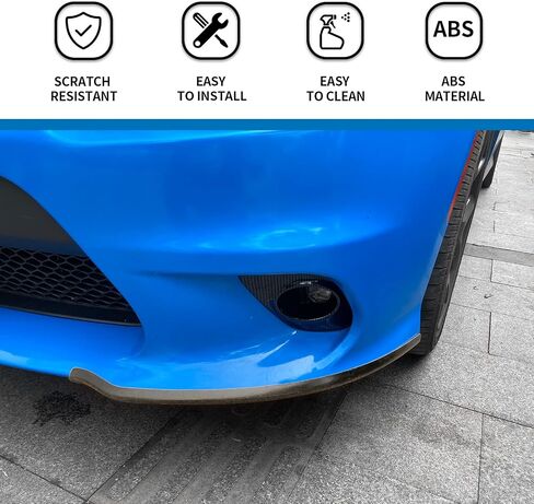 Hoolcar Front Fog Light Covers Lamp Foglight Trim Accessories for Dodge Charger 2015-2021 (Carbon Fiber) in Saudi Arabia