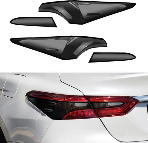 4PCS Tail Light Lamp Cover Decoration Compatible with Toyota Camry 2024 2023 2022 2021 2020 2019 2018 Accessories ABS Material Tail Light Frame Bezels Decoration in Saudi Arabia