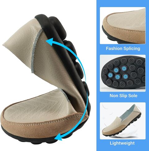 Loafers for Women Casual Dress Flats: Slip On Comfortable Driving Loafers Leisure Walking Women Flat in Saudi Arabia