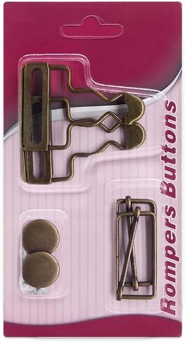 أبازيم SEMINI الشاملة مع أزرار بدون خياطة حمالة نحاسية بديلة أبازيم لملابس المريله والسراويل الجينز in Kuwait