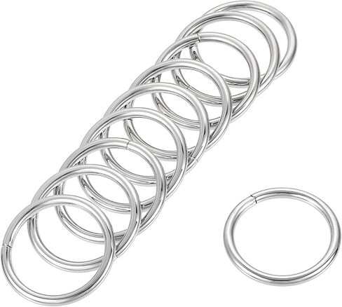 uxcell Metal O Ring, Non-Welded Rings for Hardware DIY Leather Craft in Saudi Arabia