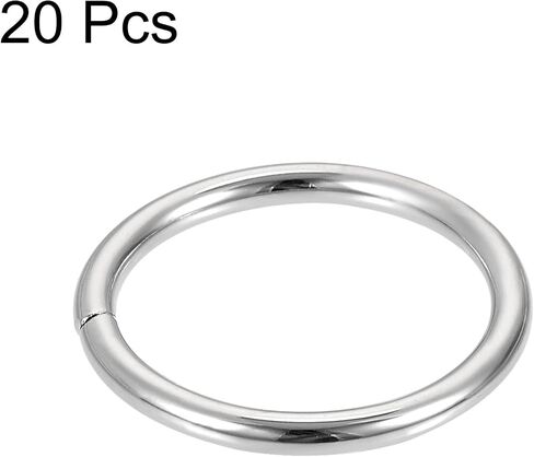 uxcell Metal O Ring, Non-Welded Rings for Hardware DIY Leather Craft in Saudi Arabia