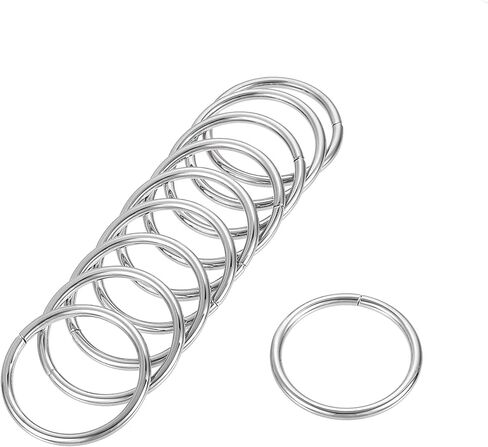 uxcell Metal O Ring, Non-Welded Rings for Hardware DIY Leather Craft in Saudi Arabia