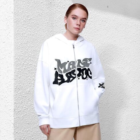 Y2K Hoodie for Women Men Grunge Aesthetic Sweatshirt Hoodies Casual Zip-up Oversized Sweatshirt Harajuku Jacket in Saudi Arabia