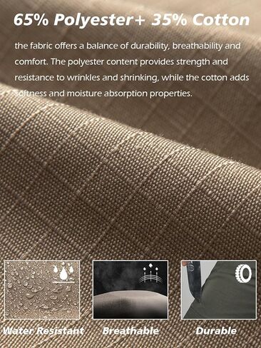 NAVEKULL Men's Outdoor Tactical Pants Lightweight Ripstop Military Hiking Work Cargo Pants with 9 Pockets in Kuwait