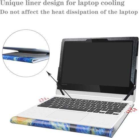 Alapmk Protective Case Cover for 11.6" Lenovo Chromebook C330 Series Laptop[Warning:Not fit Lenovo Chromebook S330],Black in Saudi Arabia