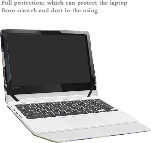 Alapmk Protective Case Cover for 11.6" Lenovo Chromebook C330 Series Laptop[Warning:Not fit Lenovo Chromebook S330],Black in Saudi Arabia